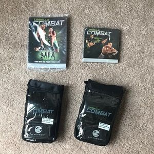 Les Mills Combat DVD’s, program guide and gloves